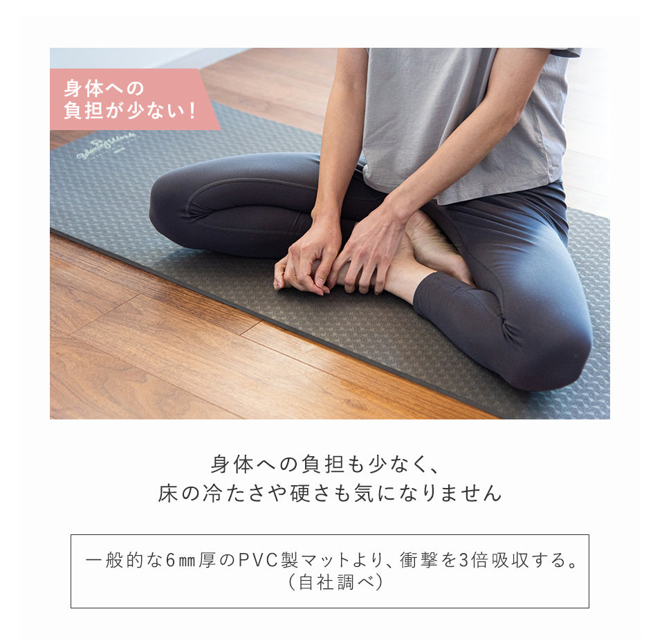 プレミアムフィットネスマット10-ベルト付き