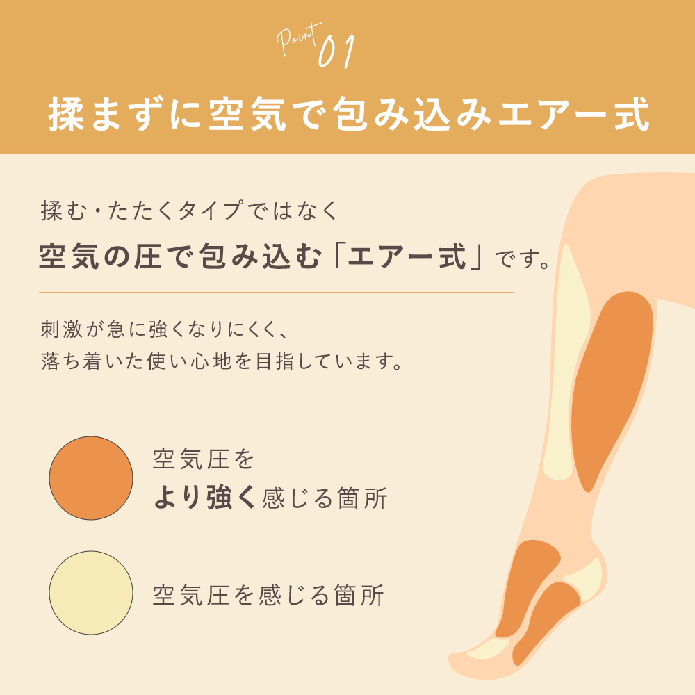 エアーフットマッサージャー